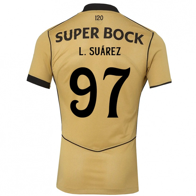 Danxen Dzieci Luis Suárez #97 Goldenrod Czarny Wyjazdowa Koszulka 2026/27 Koszulki Klubowe