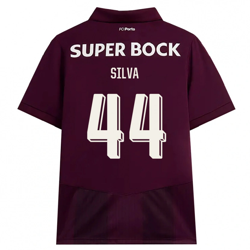 Danxen Dzieci Felipe Silva #44 Bordowy Biały Wyjazdowa Koszulka 2026/27 Koszulki Klubowe