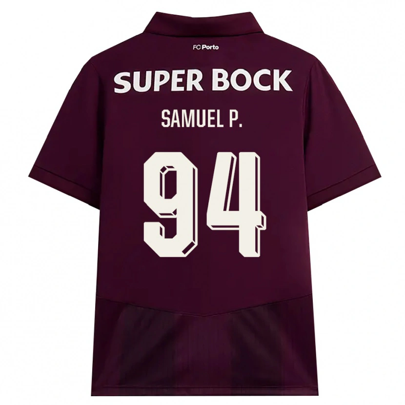 Danxen Dzieci Samuel #94 Bordowy Biały Wyjazdowa Koszulka 2026/27 Koszulki Klubowe