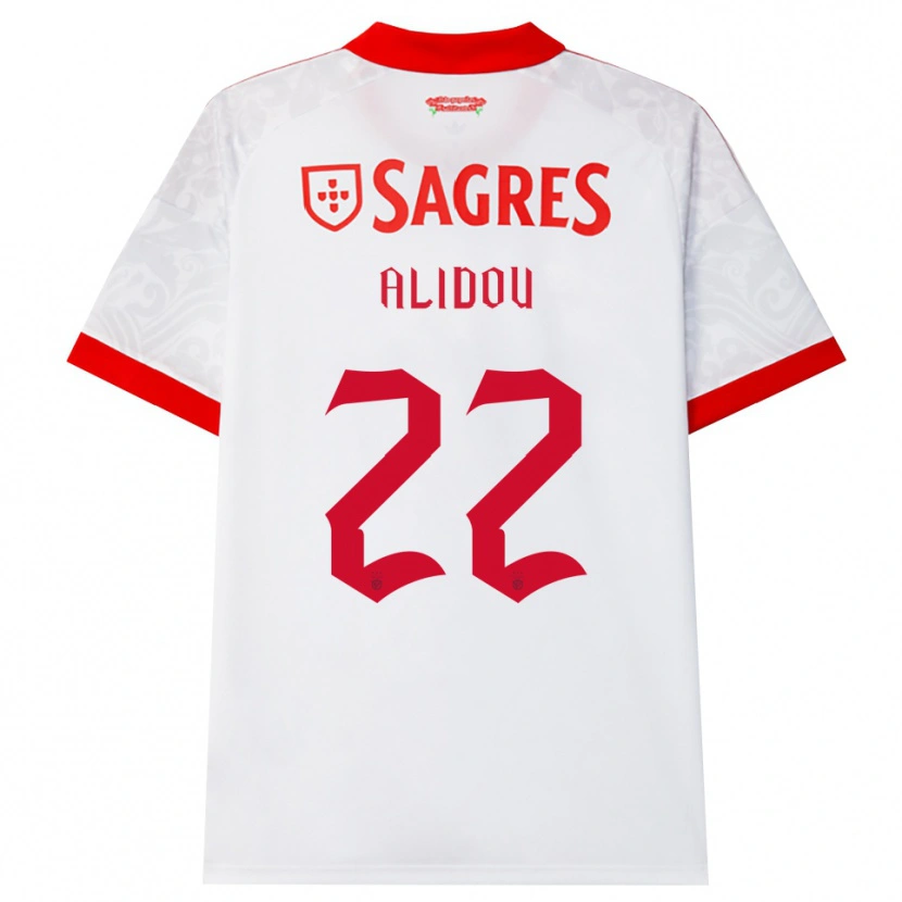 Danxen Dzieci Marie-Yasmine Alidou #22 Biały Czerwony Żółty Wyjazdowa Koszulka 2026/27 Koszulki Klubowe