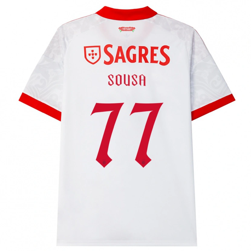 Danxen Dzieci Gerson Sousa #77 Biały Czerwony Żółty Wyjazdowa Koszulka 2026/27 Koszulki Klubowe