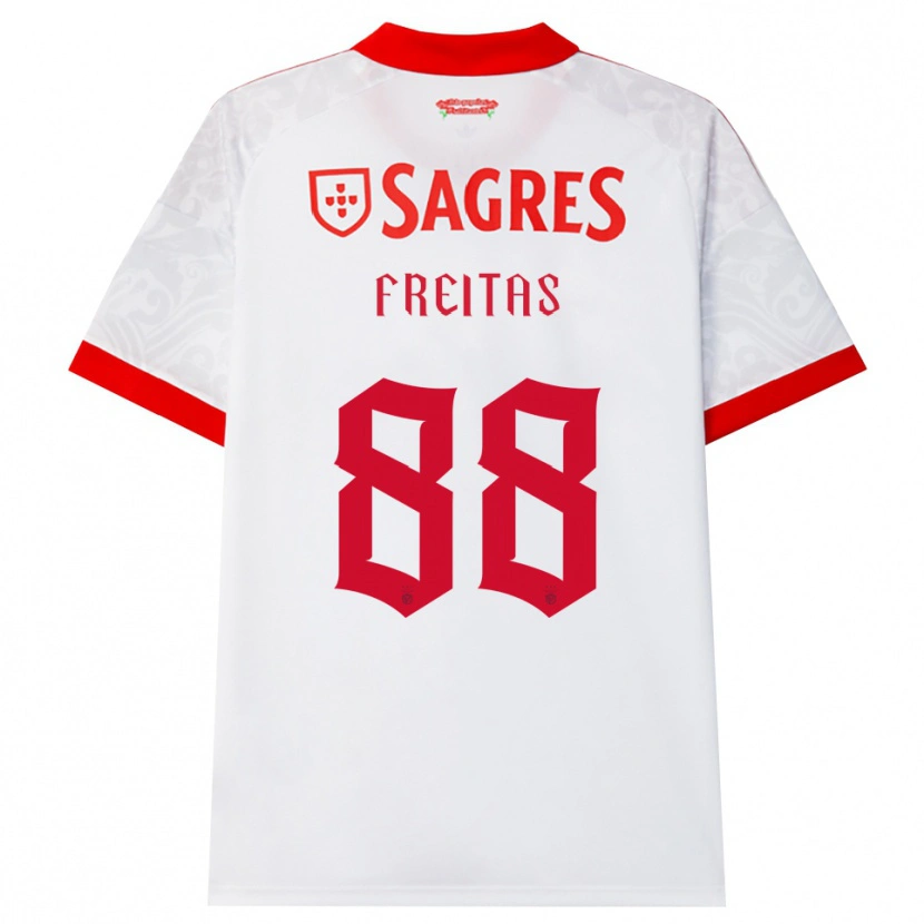 Danxen Dzieci Tiago Freitas #88 Biały Czerwony Żółty Wyjazdowa Koszulka 2026/27 Koszulki Klubowe
