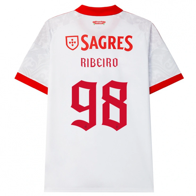 Danxen Dzieci Ricardo Ribeiro #98 Biały Czerwony Żółty Wyjazdowa Koszulka 2026/27 Koszulki Klubowe