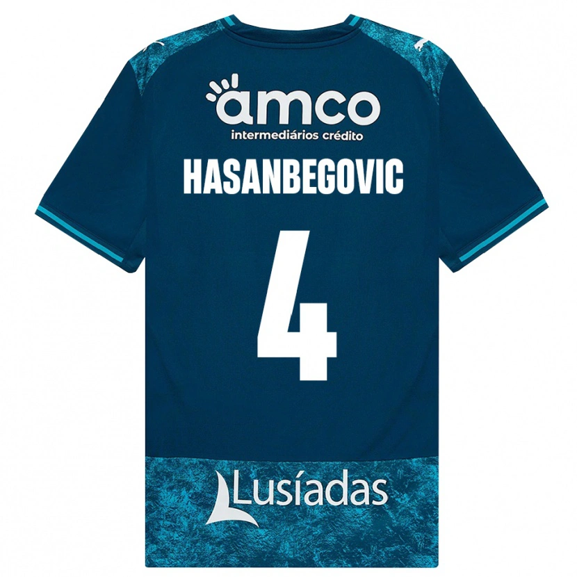 Danxen Dzieci Melisa Hasanbegović #4 Darkslategray Średni Turkus Wyjazdowa Koszulka 2026/27 Koszulki Klubowe