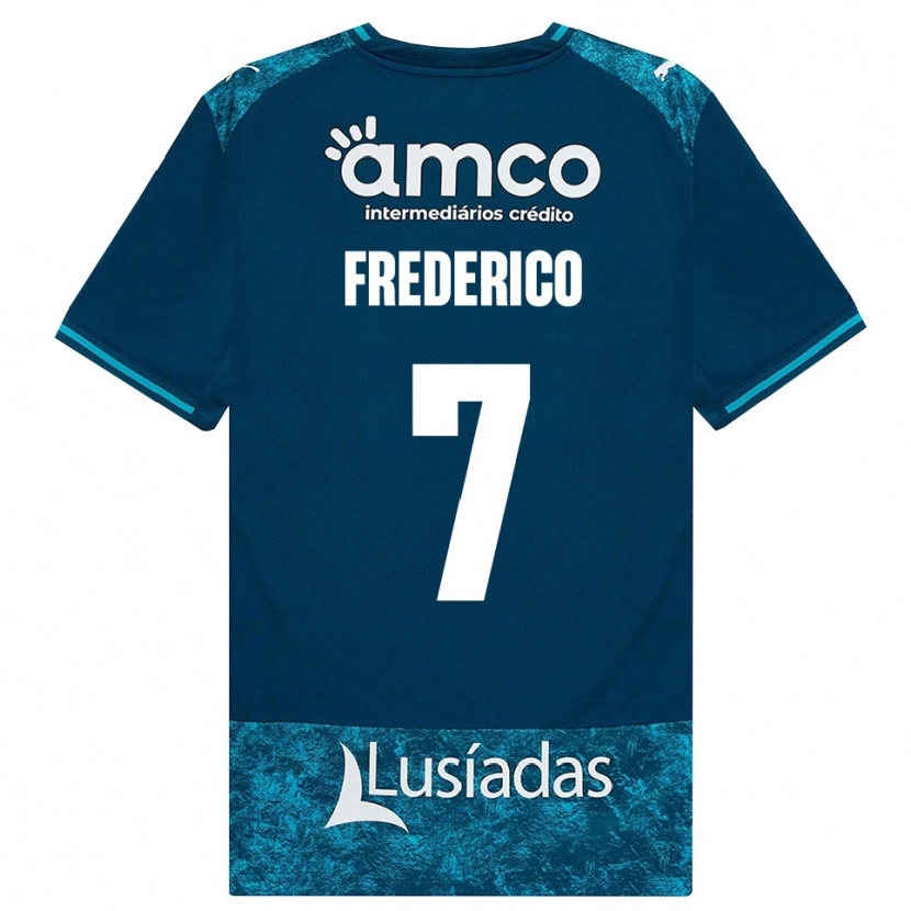Danxen Dzieci Frederico Silva #7 Darkslategray Średni Turkus Wyjazdowa Koszulka 2026/27 Koszulki Klubowe
