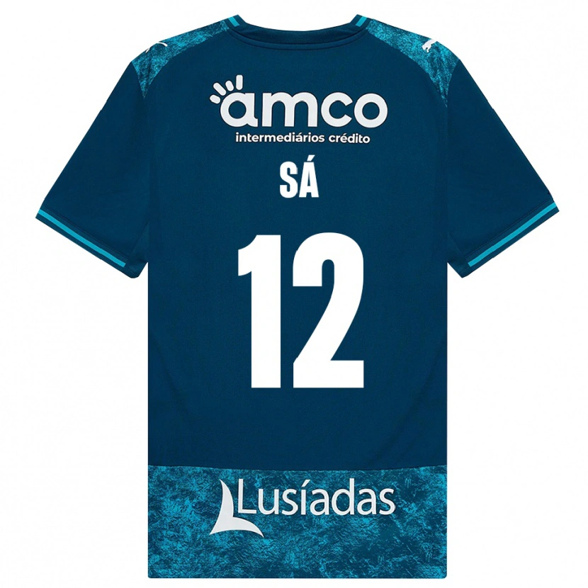 Danxen Dzieci Tiago Sá #12 Darkslategray Średni Turkus Wyjazdowa Koszulka 2026/27 Koszulki Klubowe