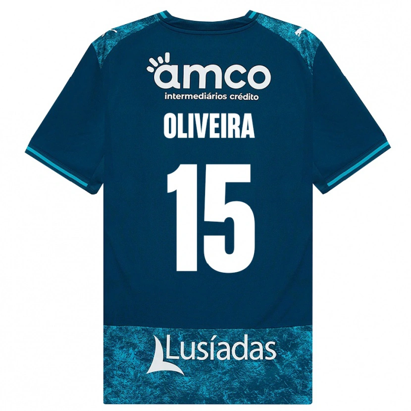 Danxen Dzieci Paulo Oliveira #15 Darkslategray Średni Turkus Wyjazdowa Koszulka 2026/27 Koszulki Klubowe