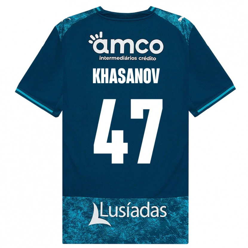 Danxen Dzieci Sadriddin Khasanov #47 Darkslategray Średni Turkus Wyjazdowa Koszulka 2026/27 Koszulki Klubowe
