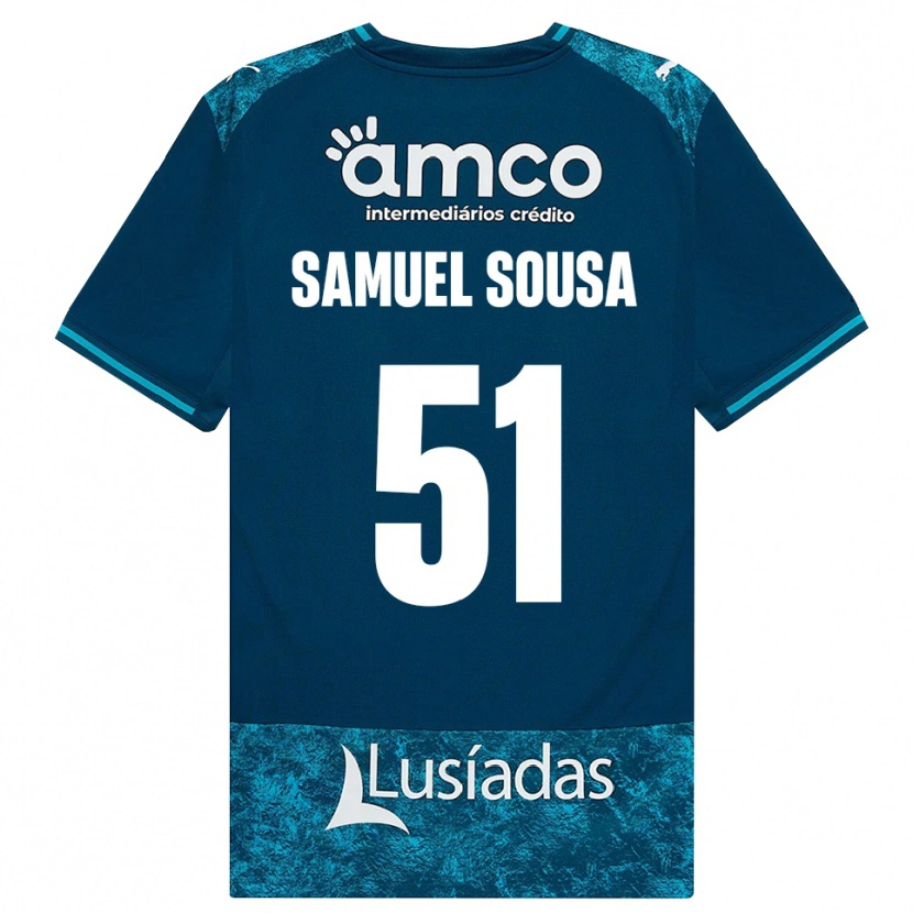 Danxen Dzieci Samuel Sousa #51 Darkslategray Średni Turkus Wyjazdowa Koszulka 2026/27 Koszulki Klubowe