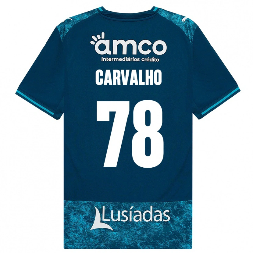 Danxen Dzieci João Carvalho #78 Darkslategray Średni Turkus Wyjazdowa Koszulka 2026/27 Koszulki Klubowe