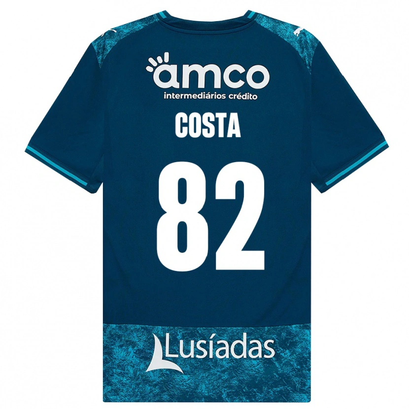Danxen Dzieci Gui Costa #82 Darkslategray Średni Turkus Wyjazdowa Koszulka 2026/27 Koszulki Klubowe