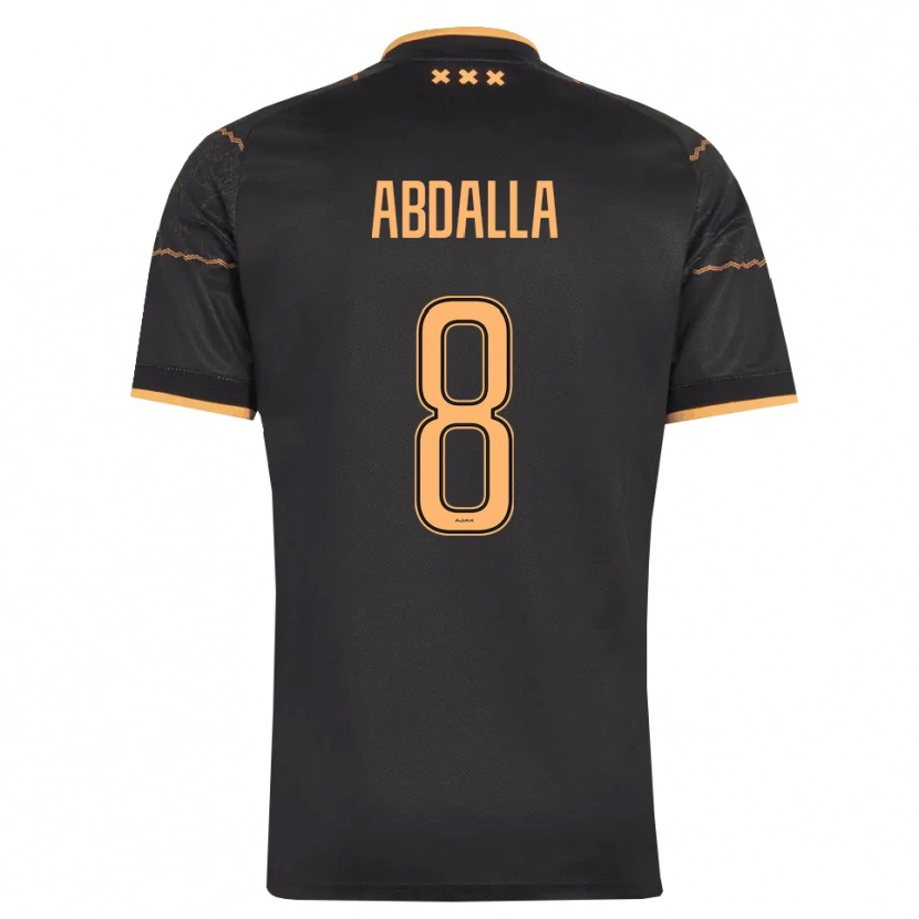 Danxen Dzieci Mohamed Abdalla #8 Czarny Pomarańczowy Wyjazdowa Koszulka 2026/27 Koszulki Klubowe