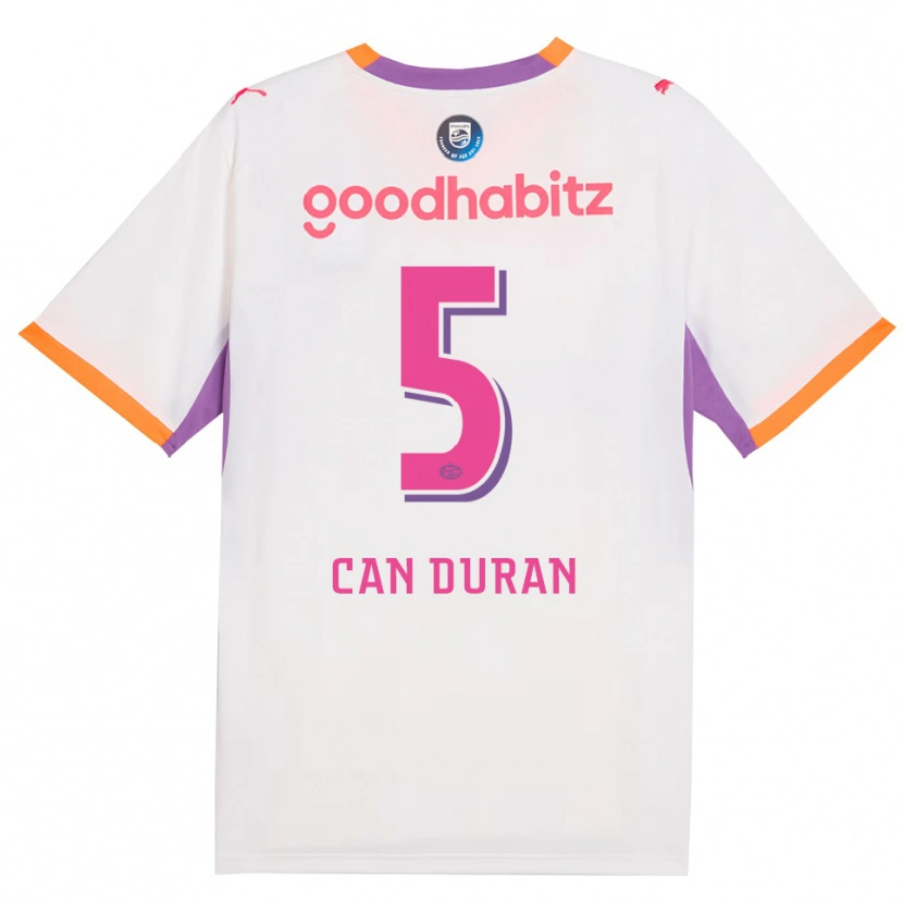 Danxen Dzieci Emre Can Duran #5 Biały Fioletowy Pomarańczowy Wyjazdowa Koszulka 2026/27 Koszulki Klubowe