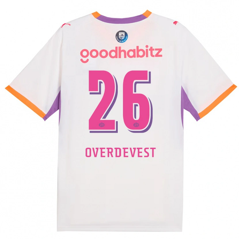 Danxen Dzieci Marco Overdevest #26 Biały Fioletowy Pomarańczowy Wyjazdowa Koszulka 2026/27 Koszulki Klubowe