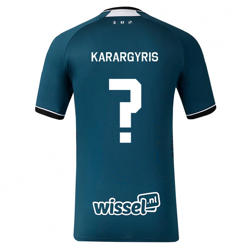 Danxen Dzieci Zois Karargyris #0 Darkslategray Biały Wyjazdowa Koszulka 2026/27 Koszulki Klubowe