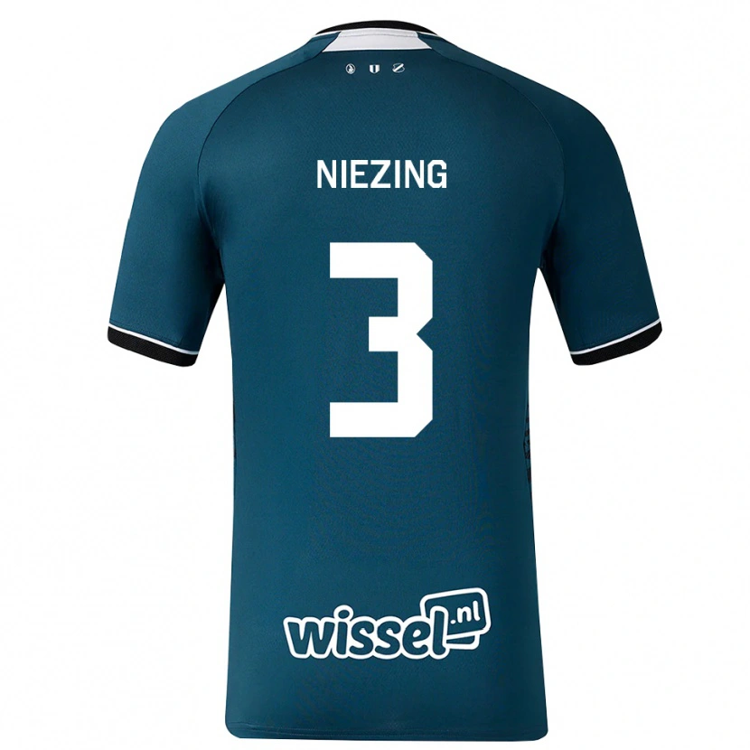 Danxen Dzieci Rutger Niezing #3 Darkslategray Biały Wyjazdowa Koszulka 2026/27 Koszulki Klubowe
