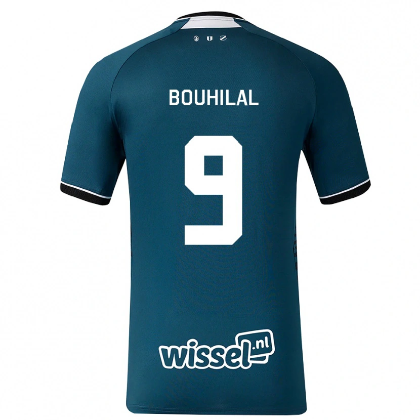 Danxen Dzieci Mohammed Bouhilal #9 Darkslategray Biały Wyjazdowa Koszulka 2026/27 Koszulki Klubowe