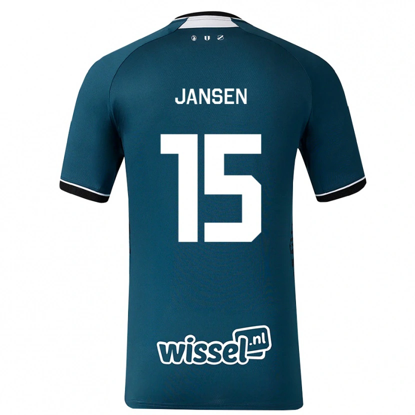 Danxen Dzieci Scott Jansen #15 Darkslategray Biały Wyjazdowa Koszulka 2026/27 Koszulki Klubowe