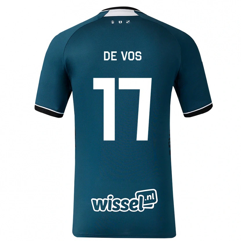 Danxen Dzieci James De Vos #17 Darkslategray Biały Wyjazdowa Koszulka 2026/27 Koszulki Klubowe