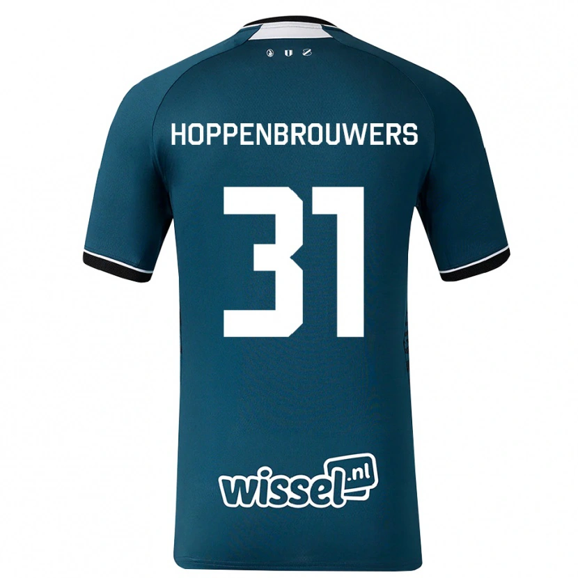 Danxen Dzieci Mike Hoppenbrouwers #31 Darkslategray Biały Wyjazdowa Koszulka 2026/27 Koszulki Klubowe