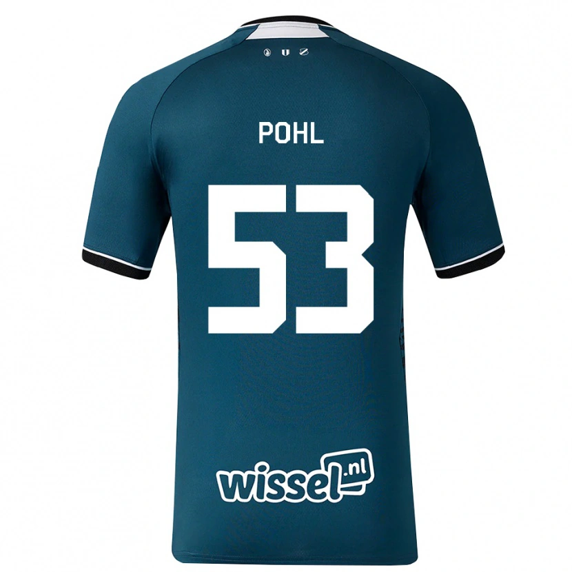 Danxen Dzieci Ferdinand Pohl #53 Darkslategray Biały Wyjazdowa Koszulka 2026/27 Koszulki Klubowe