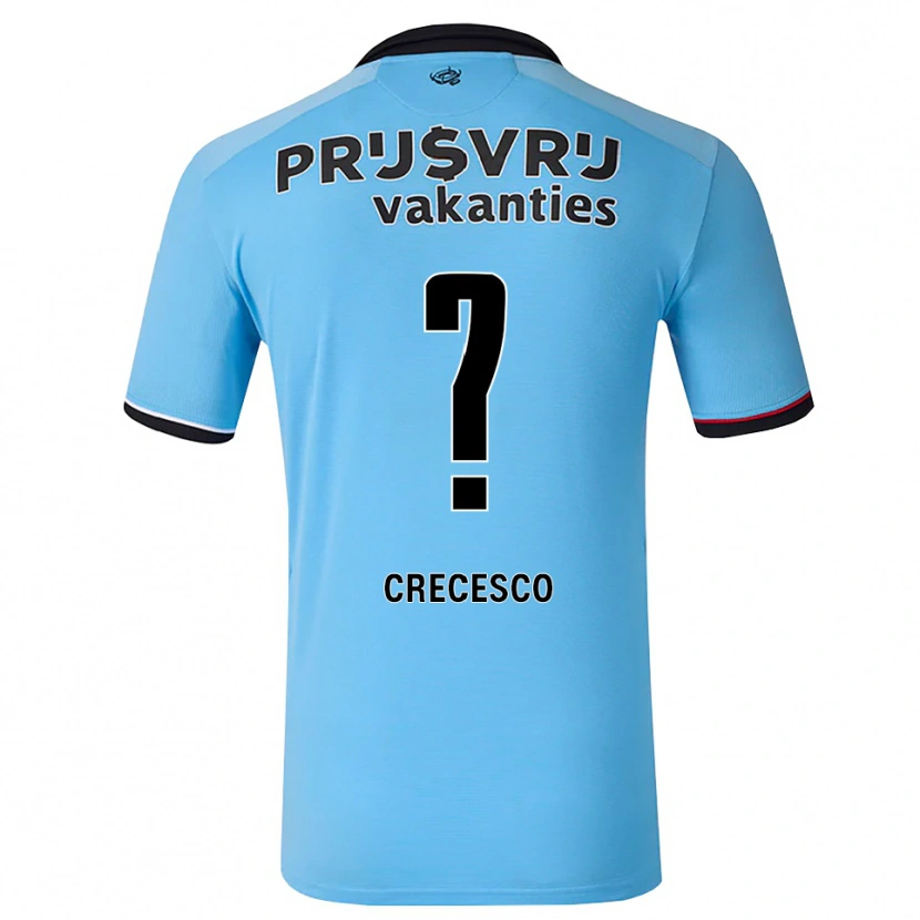 Danxen Dzieci Hector Crecesco #0 Głęboki Niebieski Czarny Czerwony Wyjazdowa Koszulka 2026/27 Koszulki Klubowe
