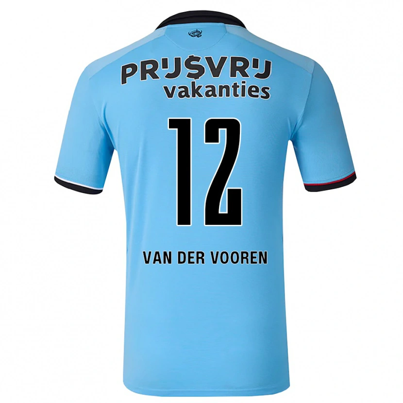 Danxen Dzieci Remy Van Der Vooren #12 Głęboki Niebieski Czarny Czerwony Wyjazdowa Koszulka 2026/27 Koszulki Klubowe