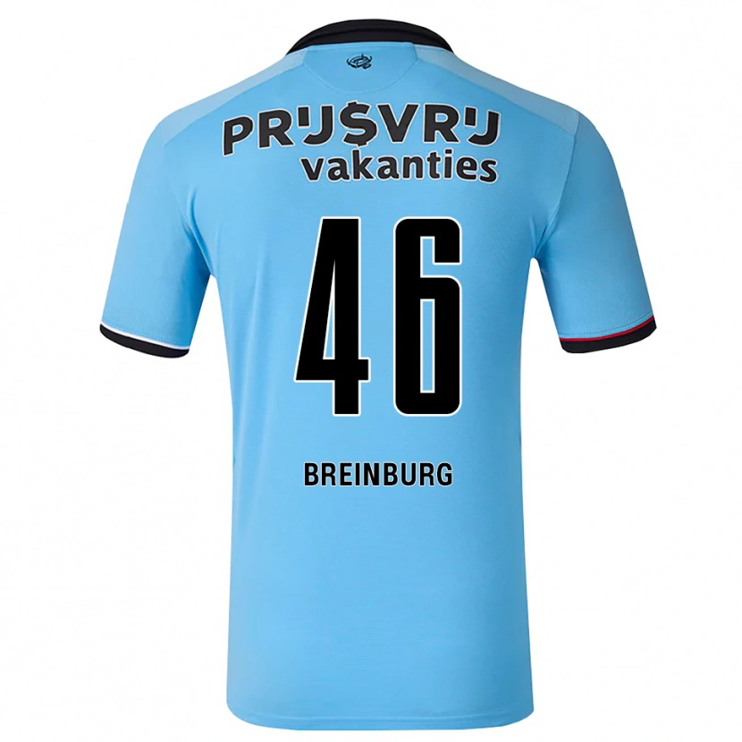 Danxen Dzieci Rainey Breinburg #46 Głęboki Niebieski Czarny Czerwony Wyjazdowa Koszulka 2026/27 Koszulki Klubowe