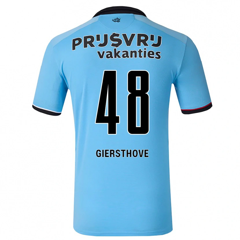 Danxen Dzieci Djomar Giersthove #48 Głęboki Niebieski Czarny Czerwony Wyjazdowa Koszulka 2026/27 Koszulki Klubowe