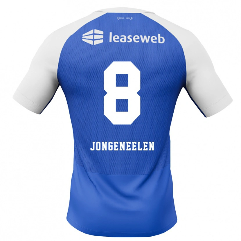 Danxen Dzieci Cas Jongeneelen #8 Niebieski Królewski Czerwony Biały Wyjazdowa Koszulka 2026/27 Koszulki Klubowe