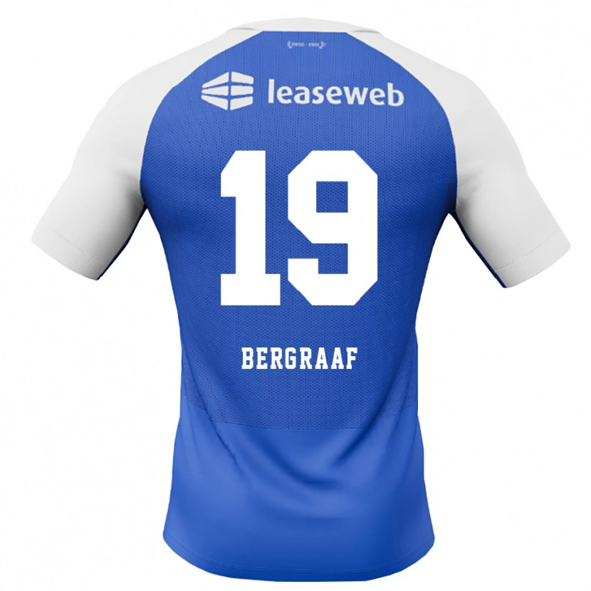 Danxen Dzieci Jerolldino Bergraaf #19 Niebieski Królewski Czerwony Biały Wyjazdowa Koszulka 2026/27 Koszulki Klubowe