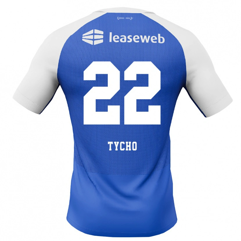 Danxen Dzieci Tycho De Wit #22 Niebieski Królewski Czerwony Biały Wyjazdowa Koszulka 2026/27 Koszulki Klubowe