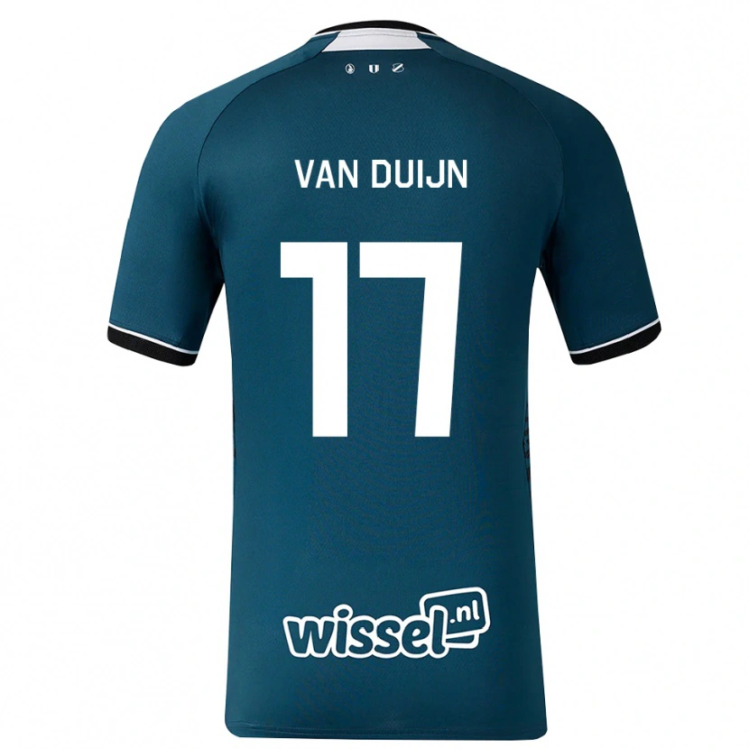 Danxen Dzieci Sem Van Duijn #17 Darkslategray Biały Wyjazdowa Koszulka 2026/27 Koszulki Klubowe