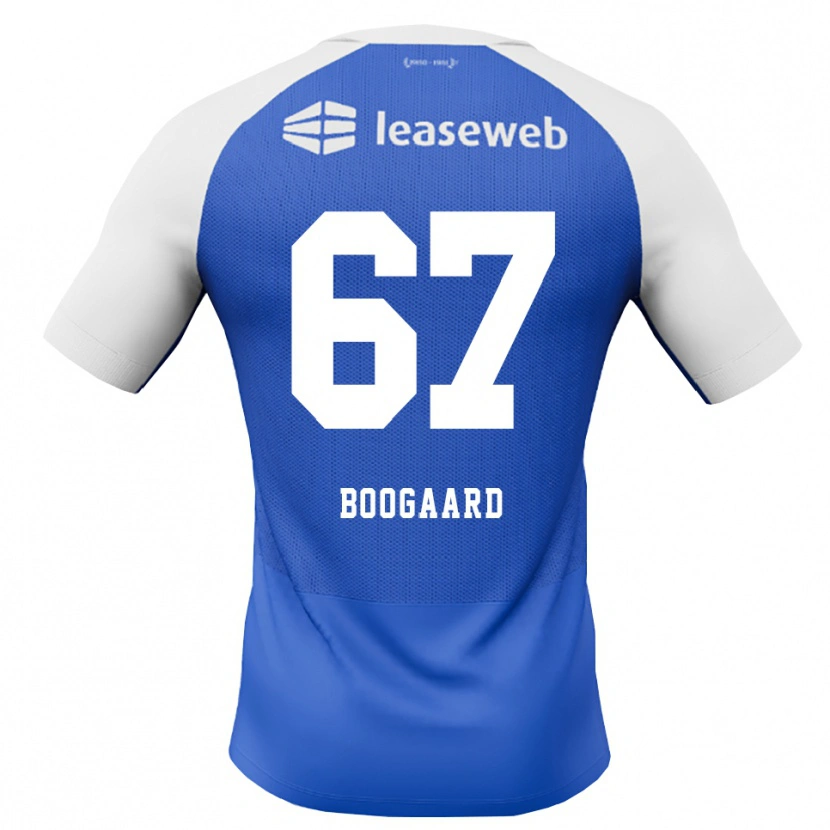 Danxen Dzieci Kasper Boogaard #67 Niebieski Królewski Czerwony Biały Wyjazdowa Koszulka 2026/27 Koszulki Klubowe