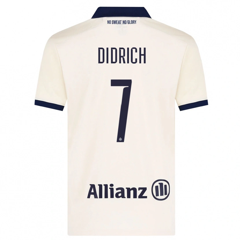 Danxen Dzieci Brian Didrich #7 Beżowy Czarny Wyjazdowa Koszulka 2026/27 Koszulki Klubowe