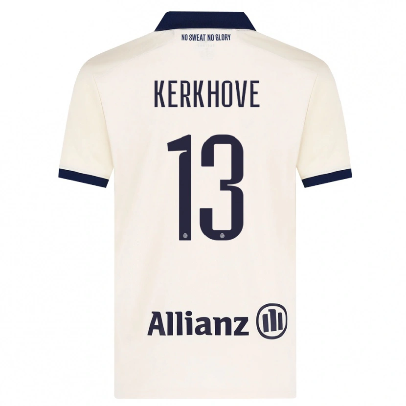 Danxen Dzieci Angel Kerkhove #13 Beżowy Czarny Wyjazdowa Koszulka 2026/27 Koszulki Klubowe