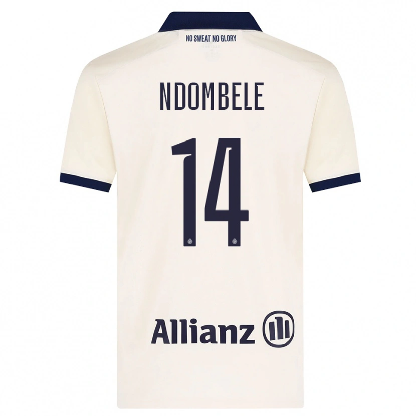 Danxen Dzieci Don Ndombele #14 Beżowy Czarny Wyjazdowa Koszulka 2026/27 Koszulki Klubowe