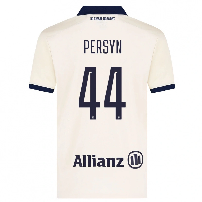 Danxen Dzieci Noor Persyn #44 Beżowy Czarny Wyjazdowa Koszulka 2026/27 Koszulki Klubowe