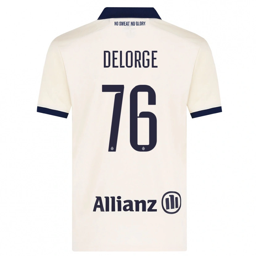 Danxen Dzieci Lucas Delorge #76 Beżowy Czarny Wyjazdowa Koszulka 2026/27 Koszulki Klubowe