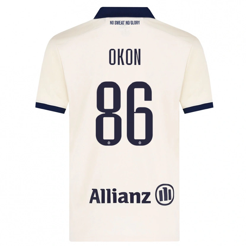 Danxen Dzieci Gianluca Okon-Engstler #86 Beżowy Czarny Wyjazdowa Koszulka 2026/27 Koszulki Klubowe