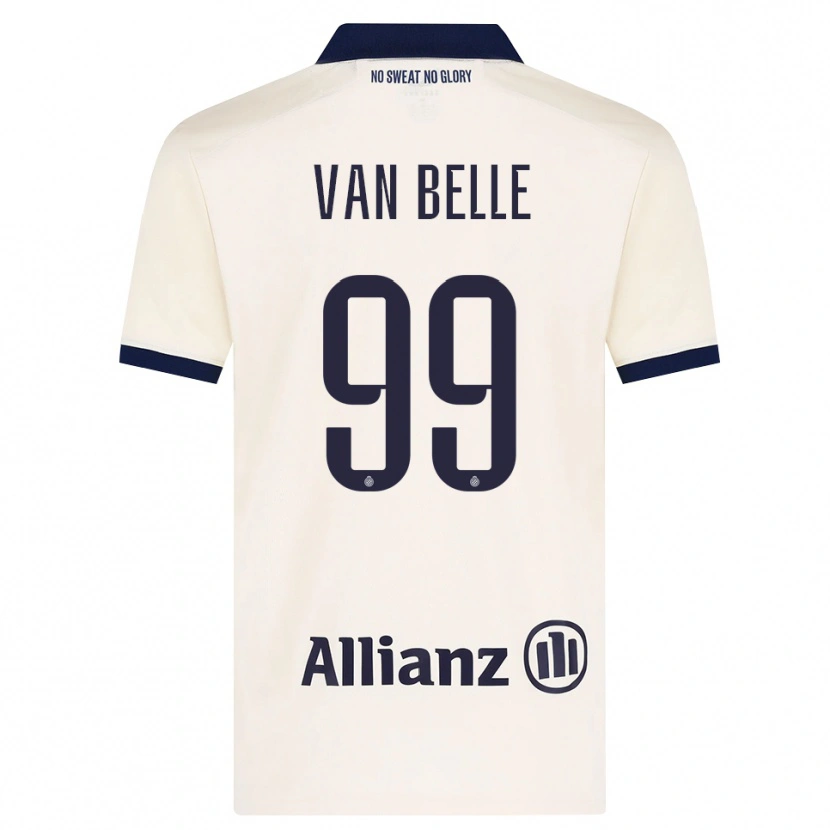 Danxen Dzieci Lyndsey Van Belle #99 Beżowy Czarny Wyjazdowa Koszulka 2026/27 Koszulki Klubowe