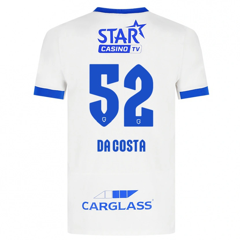 Danxen Dzieci Wilson Da Costa #52 Biały Niebieski Wyjazdowa Koszulka 2026/27 Koszulki Klubowe