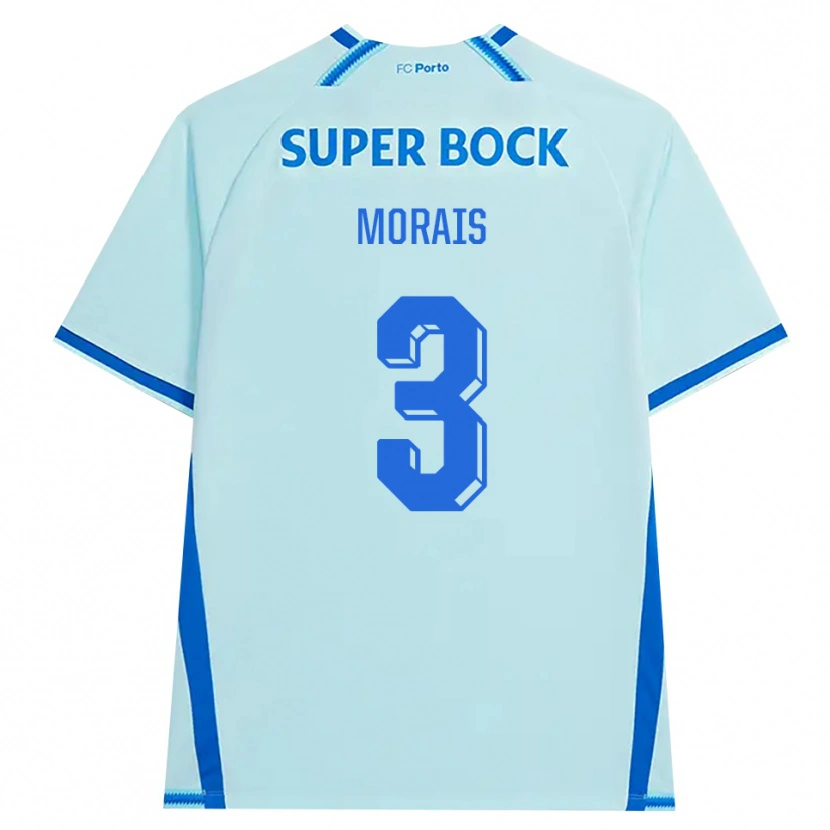 Danxen Dzieci Rodrigo Morais #3 Jasny Cyjan Niebieski Trzeci Komplet Koszulka 2026/27 Koszulki Klubowe