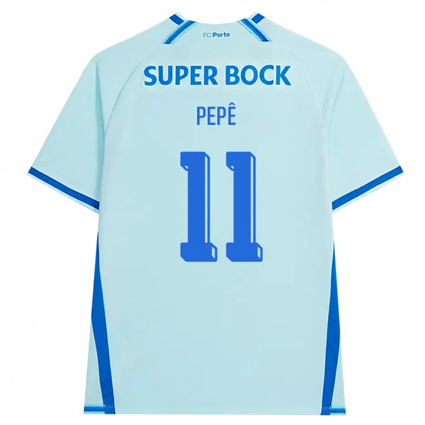 Danxen Dzieci Pepê #11 Jasny Cyjan Niebieski Trzeci Komplet Koszulka 2026/27 Koszulki Klubowe