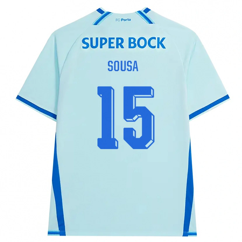 Danxen Dzieci Vasco Sousa #15 Jasny Cyjan Niebieski Trzeci Komplet Koszulka 2026/27 Koszulki Klubowe
