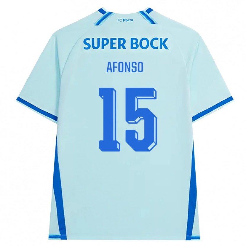 Danxen Dzieci Zé Afonso #15 Jasny Cyjan Niebieski Trzeci Komplet Koszulka 2026/27 Koszulki Klubowe
