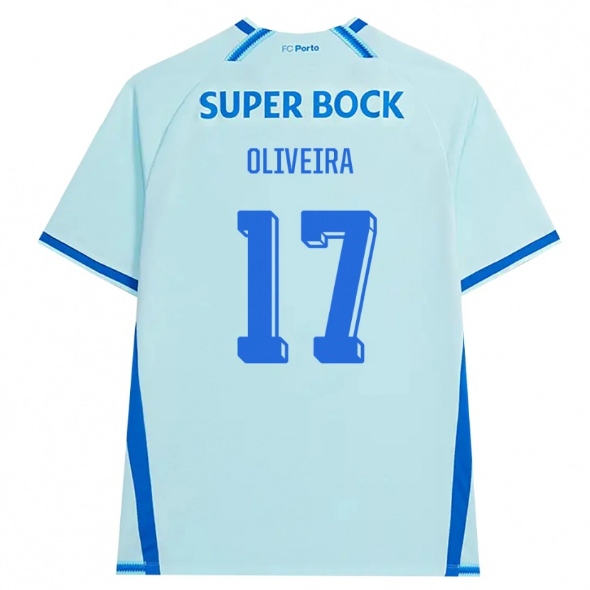 Danxen Dzieci Rodrigo Oliveira #17 Jasny Cyjan Niebieski Trzeci Komplet Koszulka 2026/27 Koszulki Klubowe