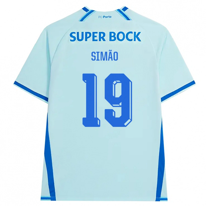 Danxen Dzieci Martim Simão #19 Jasny Cyjan Niebieski Trzeci Komplet Koszulka 2026/27 Koszulki Klubowe