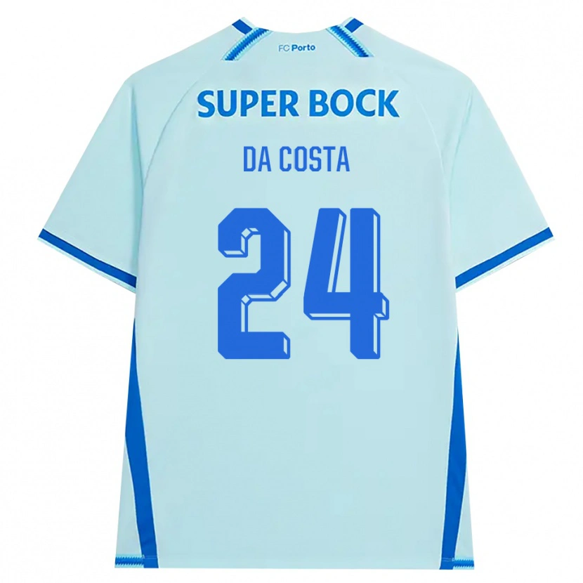 Danxen Dzieci Seif Da Costa #24 Jasny Cyjan Niebieski Trzeci Komplet Koszulka 2026/27 Koszulki Klubowe