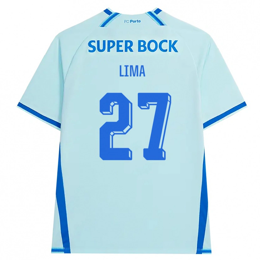 Danxen Dzieci Cláudia Lima #27 Jasny Cyjan Niebieski Trzeci Komplet Koszulka 2026/27 Koszulki Klubowe